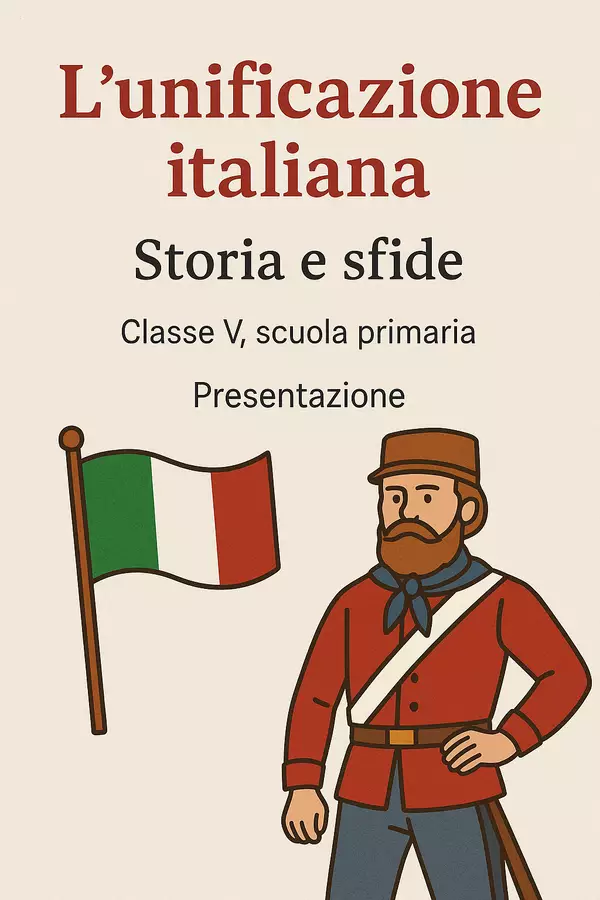 L'unificazione italiana: Storia e sfide - Presentazione Presentazioni / Lavagne - L'unificazione italiana: Storia e sfide - Presentazione - La Macchina del Sapere - Pagina di copertina