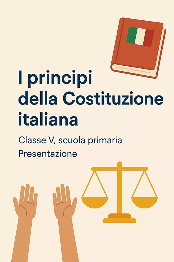 I principi della Costituzione italiana - Presentazione Presentazioni / Lavagne - I principi della Costituzione italiana - Presentazione - La Macchina del Sapere - Pagina di copertina