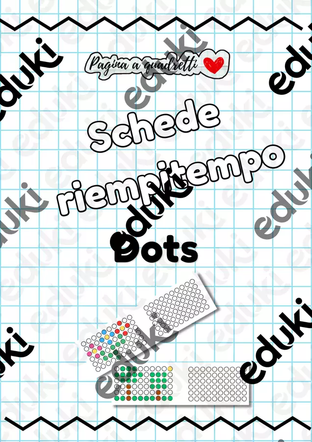 SCHEDE RIEMPI TEMPO, ABILITA' VISUO SPAZIALI (COLORARE) Esercizi - SCHEDE RIEMPI TEMPO, ABILITA' VISUO SPAZIALI (COLORARE) - Pagina_a_quadretti - Pagina di copertina