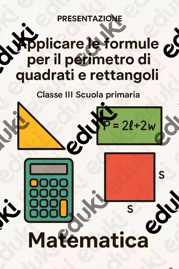 Applicare le formule per il perimetro di quadrati e rettangoli Presentazioni / Lavagne - Applicare le formule per il perimetro di quadrati e rettangoli - Matematica Insieme - Pagina di copertina