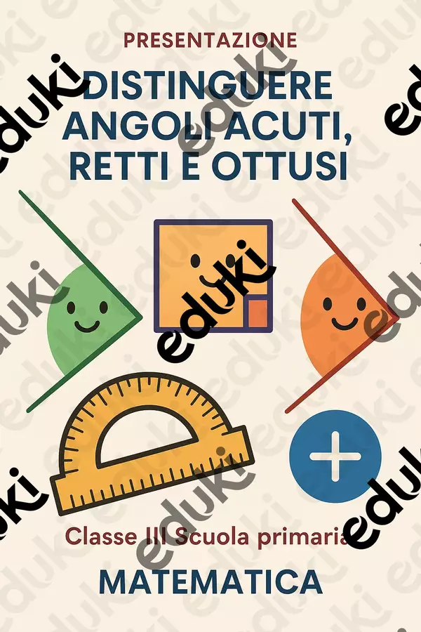 Distinguere angoli acuti, retti e ottusi Presentazioni / Lavagne - Distinguere angoli acuti, retti e ottusi - Matematica Insieme - Pagina di copertina