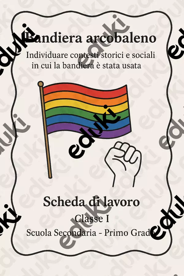 Individuare contesti storici e sociali in cui la bandiera è stata usata Schede informative - Individuare contesti storici e sociali in cui la bandiera è stata usata - Maestra di Italiano - Pagina di copertina