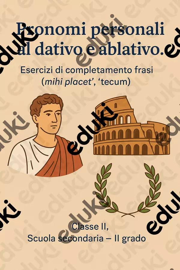 Pronomi personali al dativo e ablativo Presentazioni / Lavagne - Pronomi personali al dativo e ablativo - Maestra di Italiano - Pagina di copertina