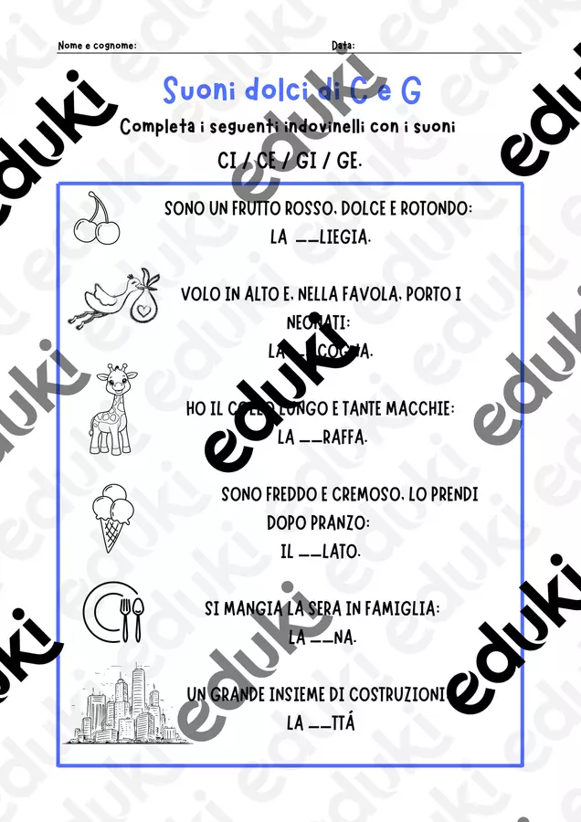 Suoni dolci, duri e simili Esercizi - Suoni dolci, duri e simili - Maestra con sostegno - Pagina di copertina