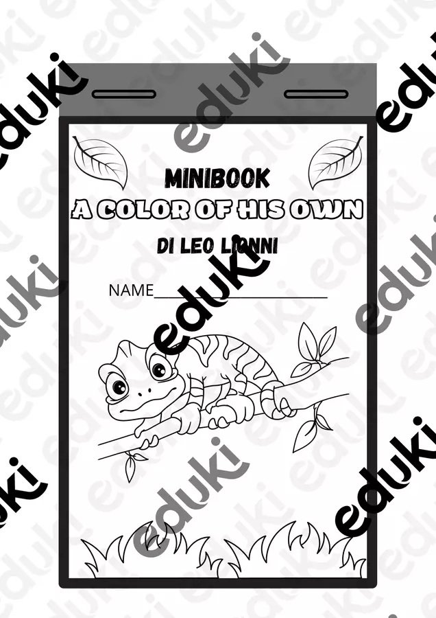 MINIBOOK A COLOR OF HIS OWN Altro tipo di materiale - MINIBOOK A COLOR OF HIS OWN - MaestraLaura - Pagina di copertina