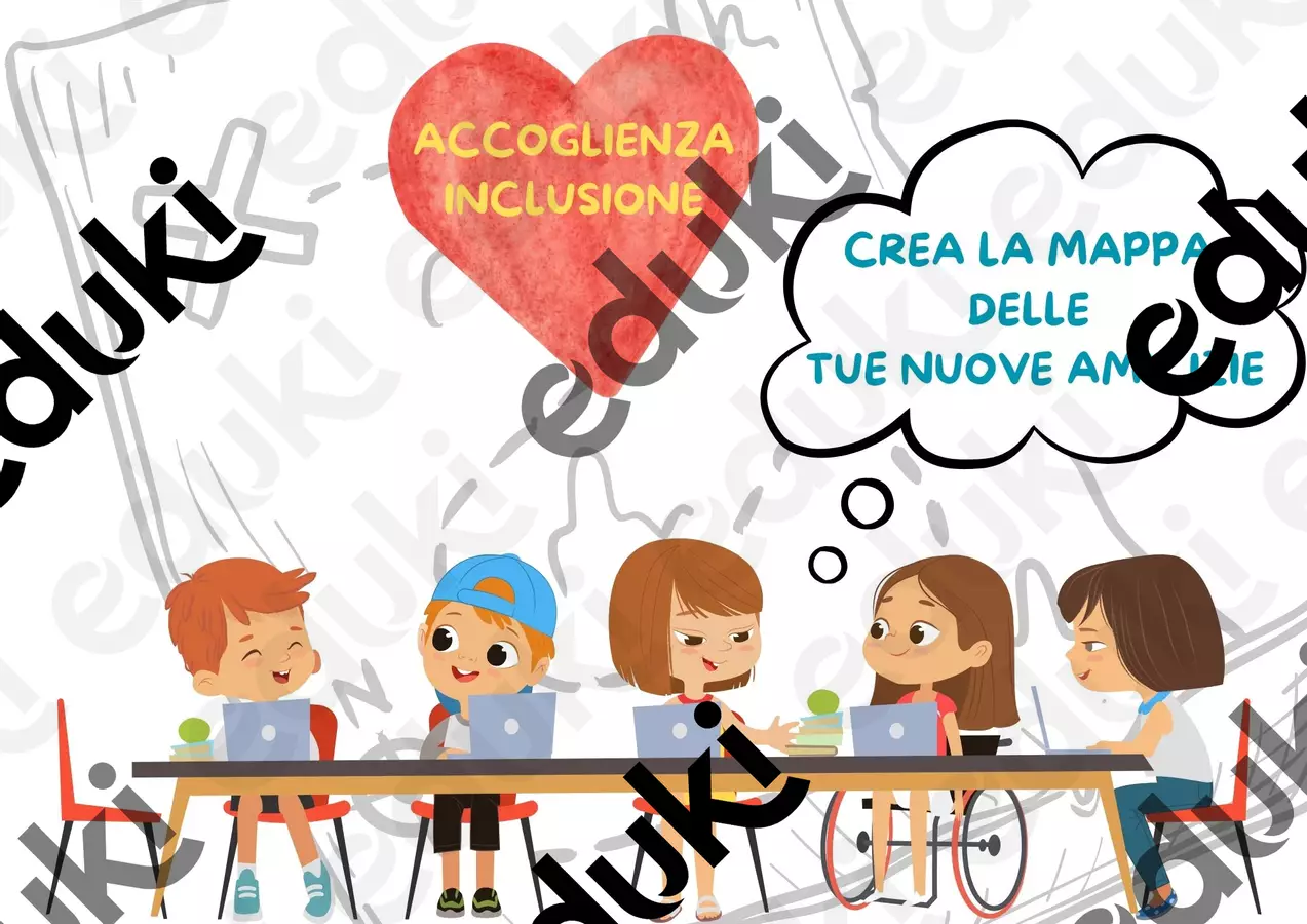 MAPPE DELLE AMICIZIE POST- SCUOLA Materiale di supporto/inclusione - MAPPE DELLE AMICIZIE POST- SCUOLA - Autrice Cloody - Pagina di copertina