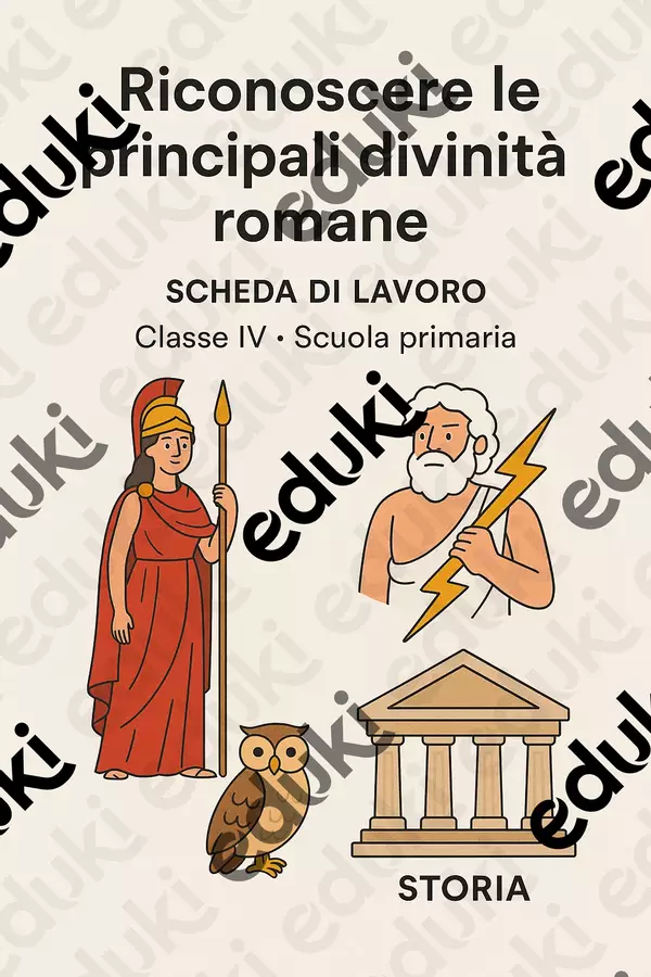 Riconoscere le principali divinità romane Schede informative - Riconoscere le principali divinità romane - La Macchina del Sapere - Pagina di copertina