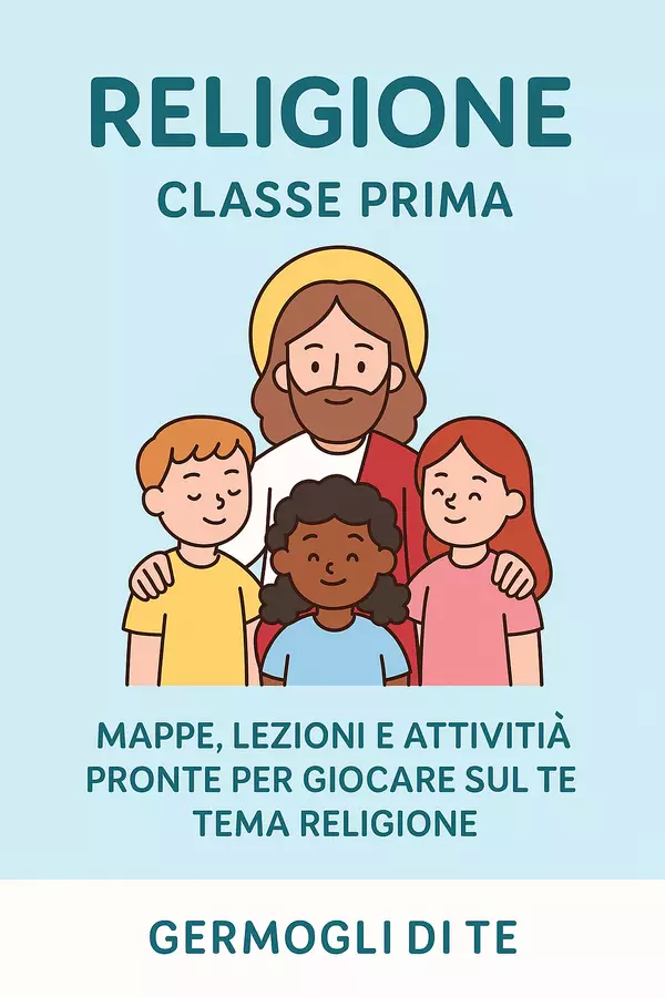 Mappe di Religione per la Classe Prima – 15 Percorsi Completi con Sintesi e Attività (mappa, spiegazione docente + 10 attività in classe sul tema trattato) Programmi scolastici / Materiali per docenti - Mappe di Religione per la Classe Prima – 15 Percorsi Completi con Sintesi e Attività (mappa, spiegazione docente + 10 attività in classe sul tema trattato) - CreaLectio 🔴🟡🔵 - Pagina di copertina
