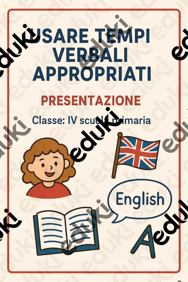 Usare tempi verbali appropriati Presentazioni / Lavagne - Usare tempi verbali appropriati - English Classroom 🇬🇧 - Pagina di copertina