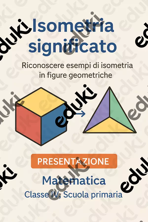 Riconoscere esempi di isometria in figure geometriche Presentazioni / Lavagne - Riconoscere esempi di isometria in figure geometriche - Matematica Insieme - Pagina di copertina