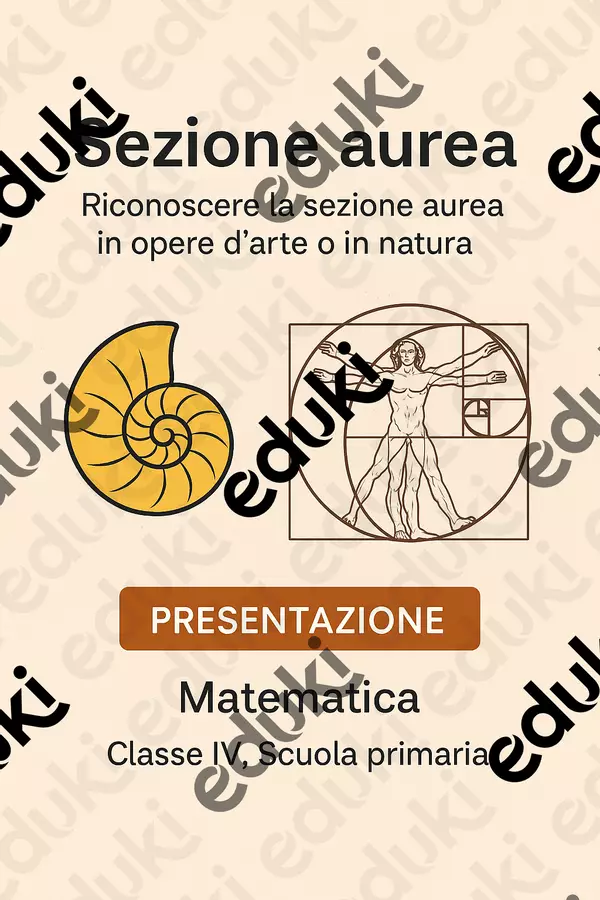Riconoscere la sezione aurea in opere d'arte o in natura Presentazioni / Lavagne - Riconoscere la sezione aurea in opere d'arte o in natura - Matematica Insieme - Pagina di copertina