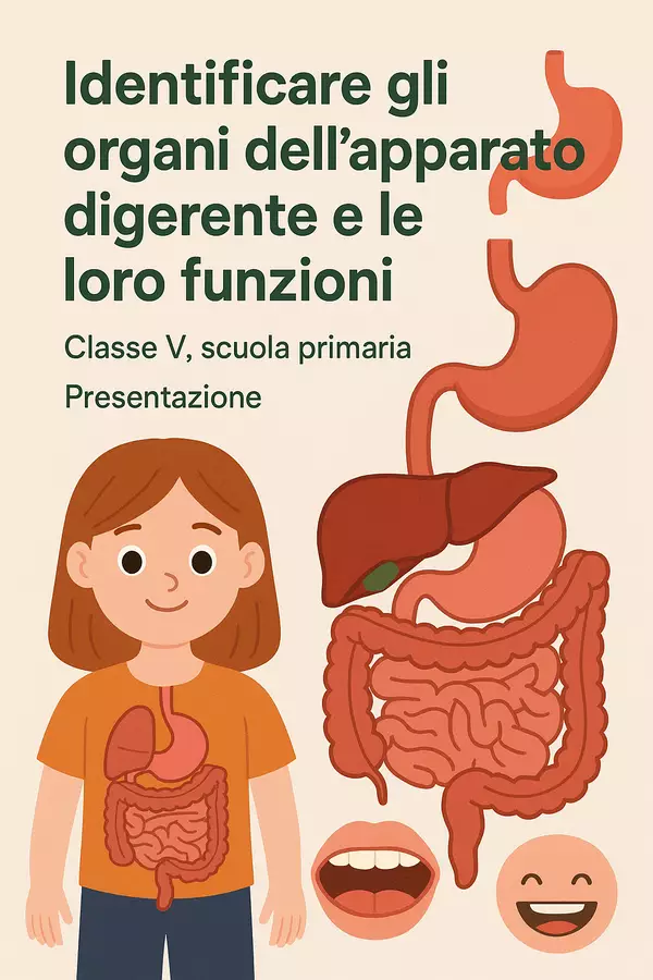 Identificare gli organi dell’apparato digerente e le loro funzioni Presentazioni / Lavagne - Identificare gli organi dell’apparato digerente e le loro funzioni - Scienza Magica - Pagina di copertina