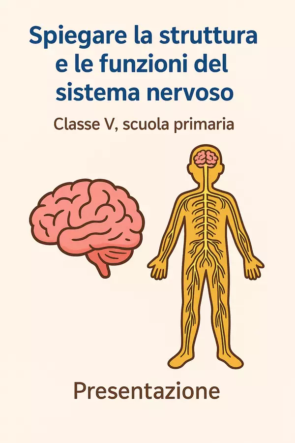 Spiegare la struttura e le funzioni del sistema nervoso Presentazioni / Lavagne - Spiegare la struttura e le funzioni del sistema nervoso - Scienza Magica - Pagina di copertina