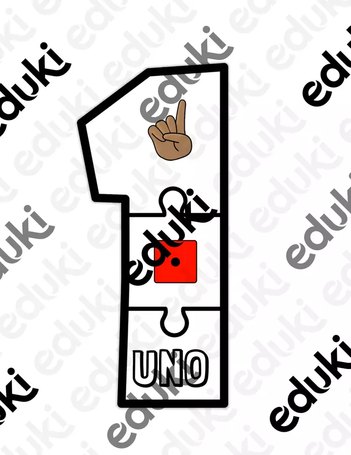 puzzle numeri da 1 a 10 Flashcard - puzzle numeri da 1 a 10 - Alessia Acc - Pagina di copertina