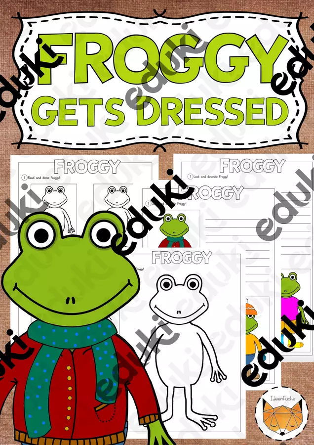 Froggy gets dressed Flashcard - Froggy gets dressed - ideenfuchs - Pagina di copertina