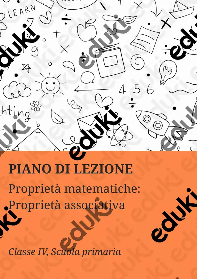 Proprietà matematiche: Proprietà associativa Piani di lezione - Proprietà matematiche: Proprietà associativa - Matematica Insieme - Pagina di copertina