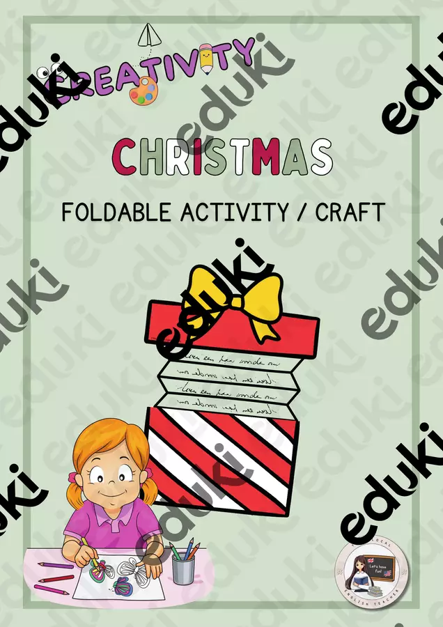 CHRISTMAS FOLDABLE ACTIVITY (GIFT) | CRAFT Altro tipo di materiale - CHRISTMAS FOLDABLE ACTIVITY (GIFT) | CRAFT - Your Local English Teacher - Pagina di copertina