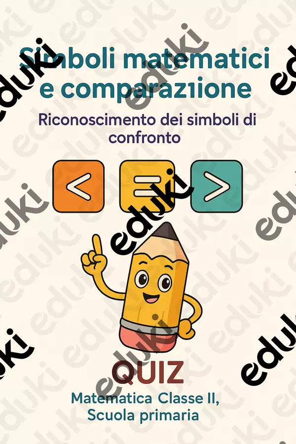 Riconoscimento dei simboli di confronto Quiz - Riconoscimento dei simboli di confronto - Matematica Insieme - Pagina di copertina