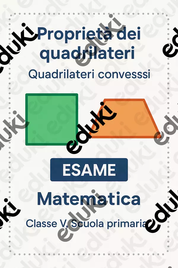 Proprietà dei quadrilateri : Quadrilateri convessi Compiti in classe/Test - Proprietà dei quadrilateri : Quadrilateri convessi - Matematica Insieme - Pagina di copertina