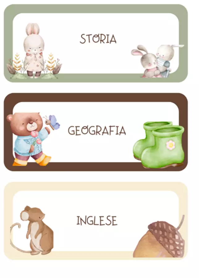 Etichette per quaderni Altro tipo di materiale - Etichette per quaderni - Pedagogista Letizia Grasso - Pagina di copertina