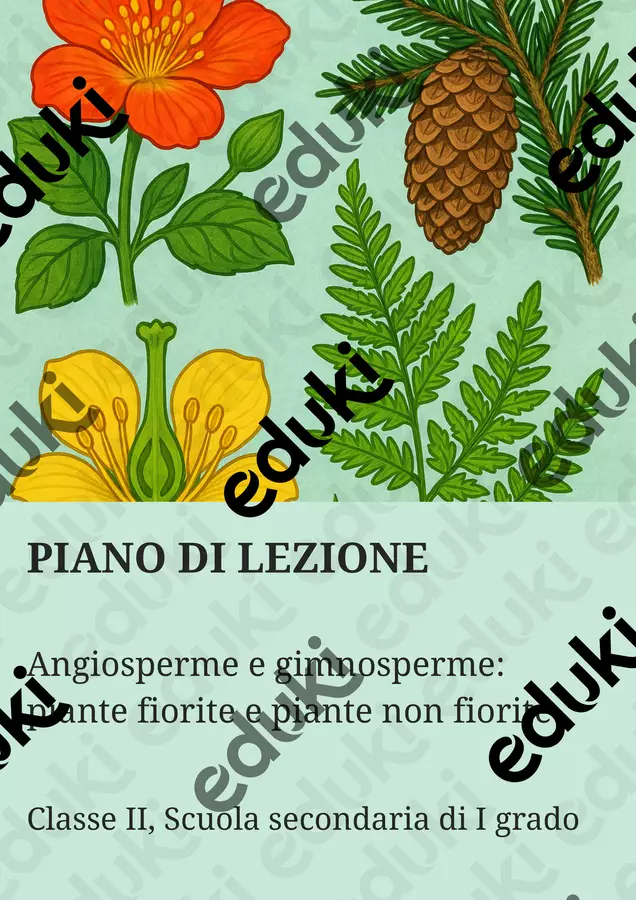 Angiosperme e gimnosperme: piante fiorite e piante non fiorite Piani di lezione - Angiosperme e gimnosperme: piante fiorite e piante non fiorite - Scienza Magica - Pagina di copertina