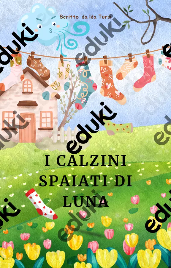 I calzini spaiati di Luna Testo - I calzini spaiati di Luna - MaestraIdaTu - Pagina di copertina