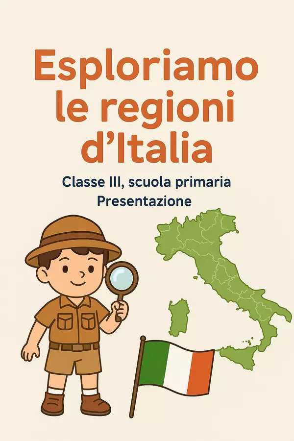 Esploriamo le regioni d'Italia Presentazioni / Lavagne - Esploriamo le regioni d'Italia - Maestra Geo Giulia - Pagina di copertina