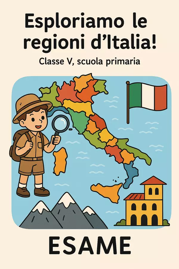 Esploriamo le regioni d'Italia! Esercizi - Esploriamo le regioni d'Italia! - Maestra Geo Giulia - Pagina di copertina