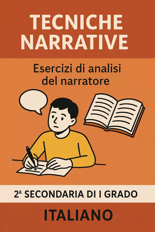 Tecniche narrative: Esercizi di analisi del narratore Esercizi - Tecniche narrative: Esercizi di analisi del narratore - Maestra di Italiano - Pagina di copertina