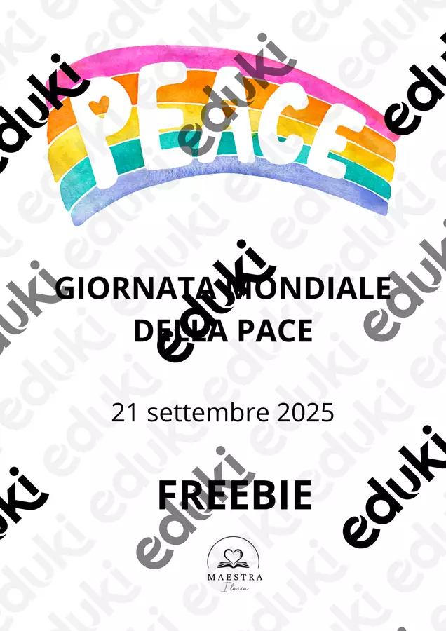 GIORNATA MONDIALE DELLA PACE Giochi - GIORNATA MONDIALE DELLA PACE - maestra.ilaria - Pagina di copertina