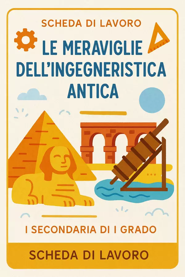 Le meraviglie dell'ingegneristica antica Esercizi - Le meraviglie dell'ingegneristica antica - La Macchina del Sapere - Pagina di copertina