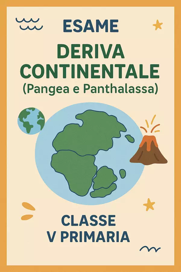 Esame: La deriva continentale (la Pangea e la Panthalassa) Compiti in classe/Test - Esame: La deriva continentale (la Pangea e la Panthalassa) - La Macchina del Sapere - Pagina di copertina