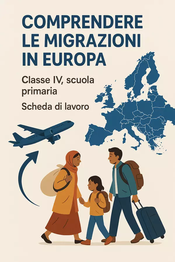 Comprendere le migrazioni in Europa Esercizi - Comprendere le migrazioni in Europa - Maestra Geo Giulia - Pagina di copertina