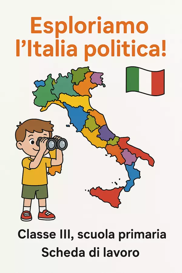 Esploriamo l´Italia politica Esercizi - Esploriamo l´Italia politica - Maestra Geo Giulia - Pagina di copertina