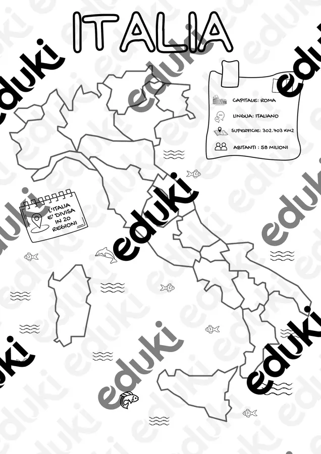 L'Italia e le sue regioni Esercizi - L'Italia e le sue regioni - MaestraGiu_lia - Pagina di copertina