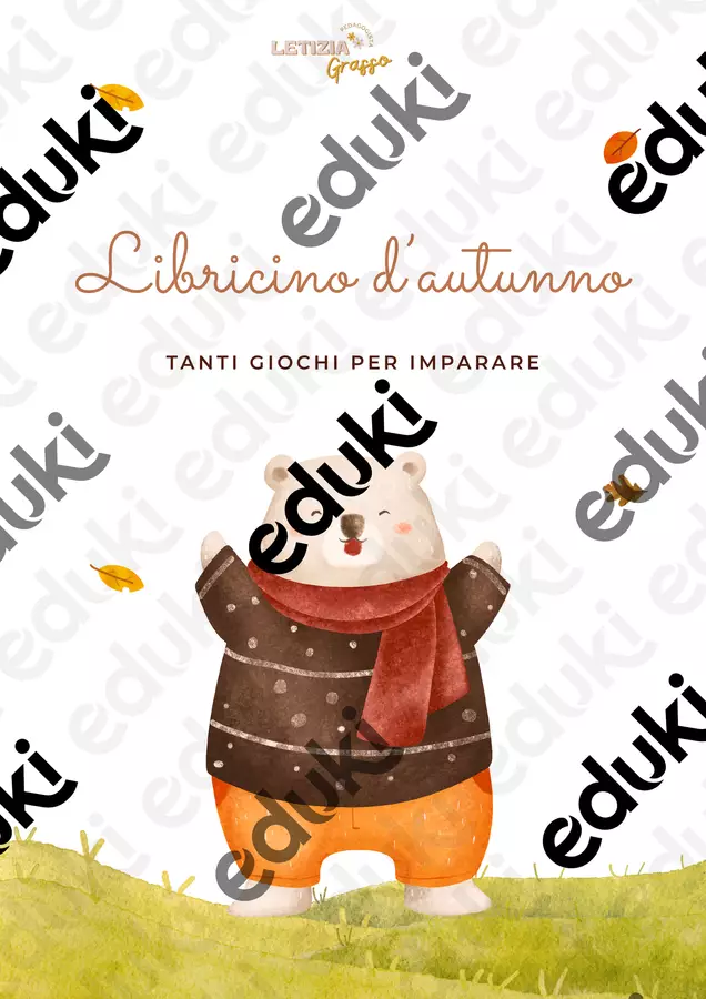 Libricino d'autunno Esercizi - Libricino d'autunno - Pedagogista Letizia Grasso - Pagina di copertina
