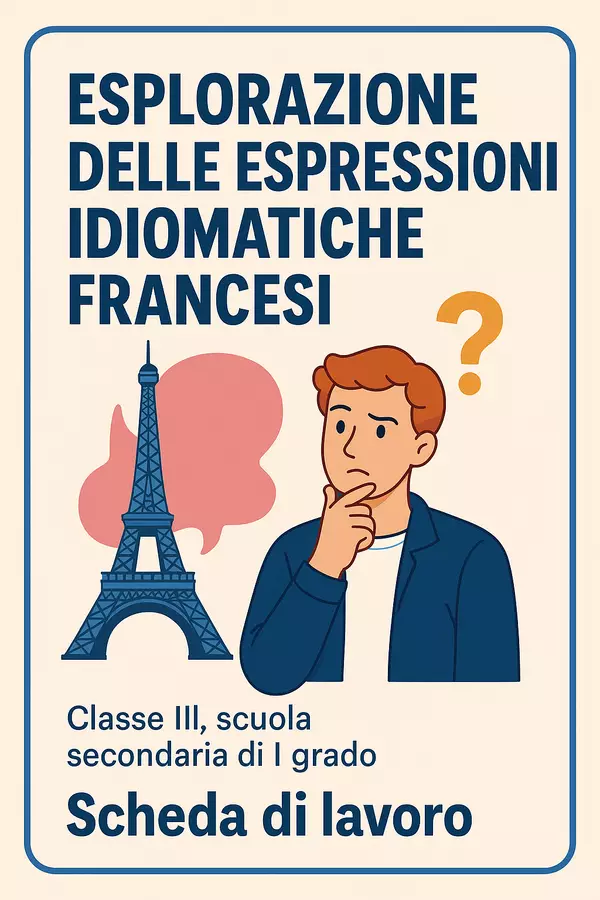 Esplorazione delle espressioni idiomatiche francesi Esercizi - Esplorazione delle espressioni idiomatiche francesi - English Classroom 🇬🇧 - Pagina di copertina