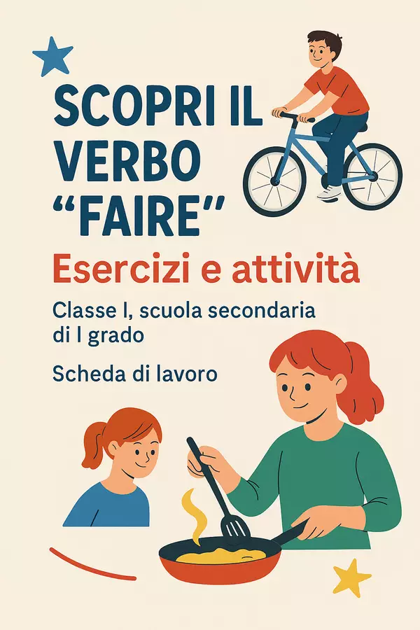 Scopri il verbo "faire": Esercizi e attività Esercizi - Scopri il verbo "faire": Esercizi e attività - English Classroom 🇬🇧 - Pagina di copertina