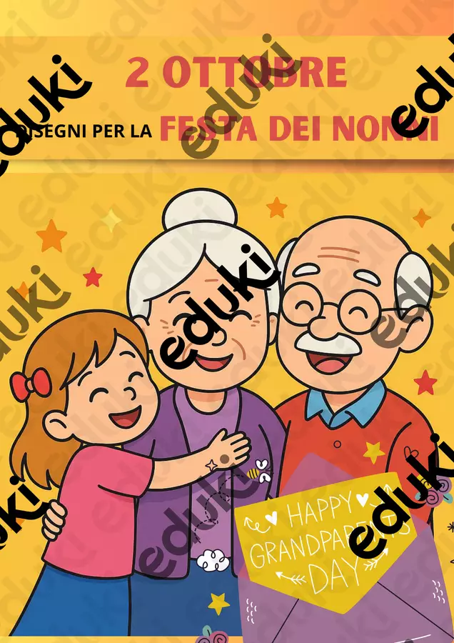 10 Disegni per la Festa dei nonni! Materiale di supporto/inclusione - 10 Disegni per la Festa dei nonni! - SostegnO 2.0 - Pagina di copertina