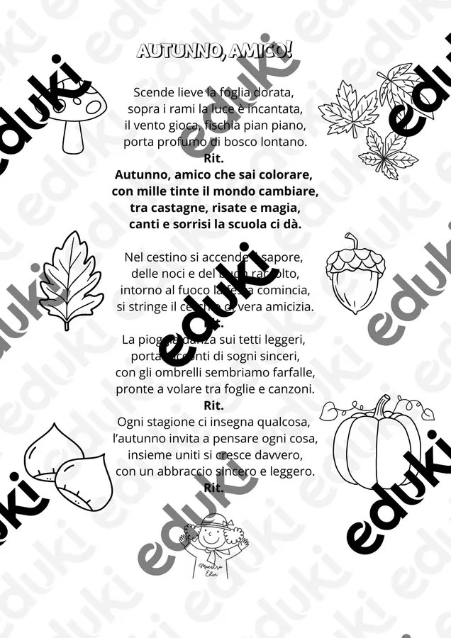 AUTUNNO, AMICO! Audio - AUTUNNO, AMICO! - Maestra Elvi - Pagina di copertina