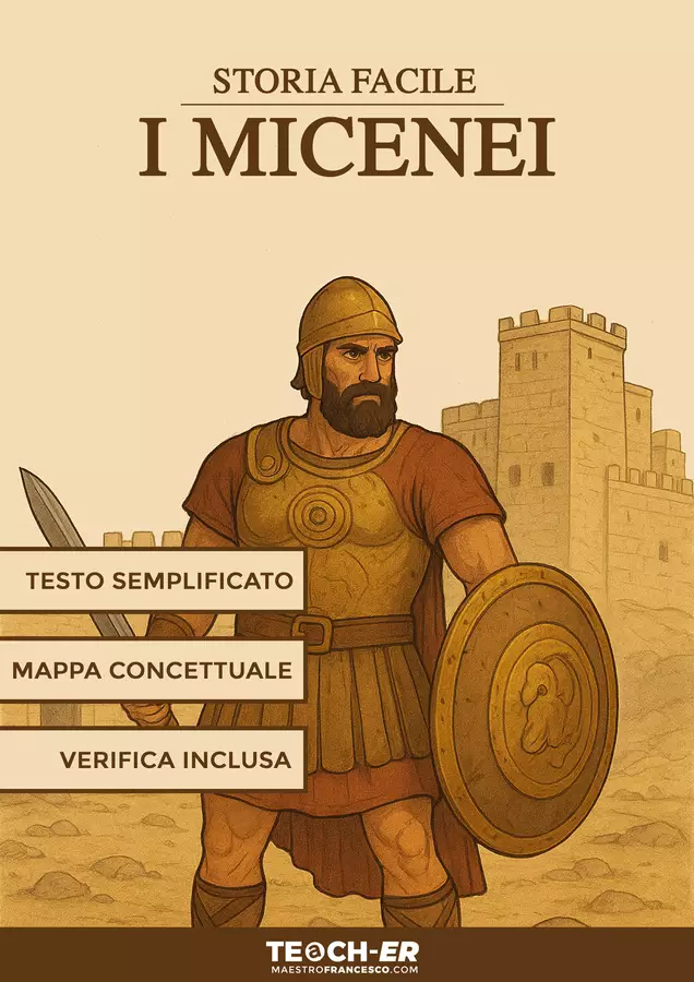 Storia Facile - I Micenei Esercizi - Storia Facile - I Micenei - Maestro Francesco - Pagina di copertina