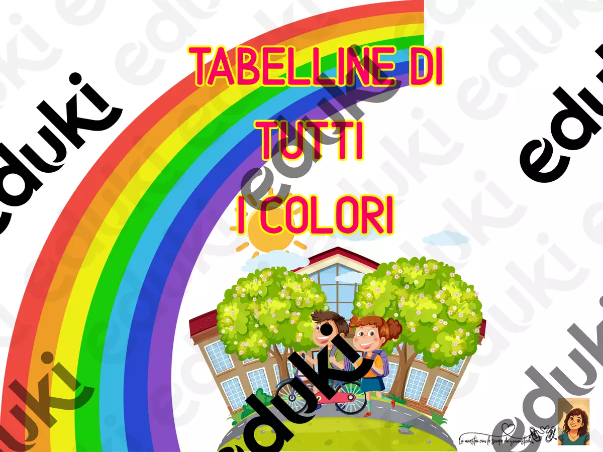 Gioco tabelline sovrascrivere con pennarello cancellabile Esercizi - Gioco tabelline sovrascrivere con pennarello cancellabile - La maestra con le scarpe da ginnastica - Pagina di copertina