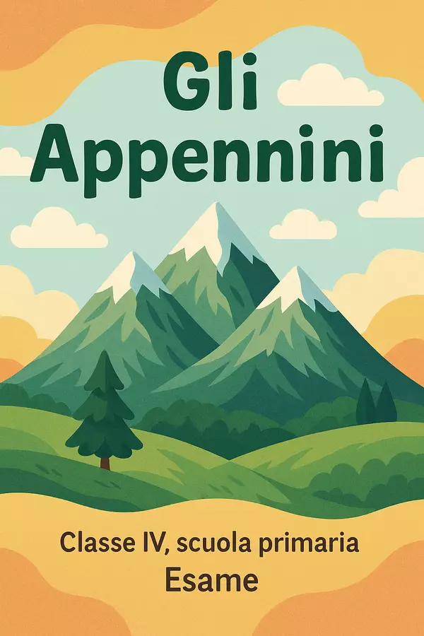 Gli Appennini Compiti in classe/Test - Gli Appennini - Maestra Geo Giulia - Pagina di copertina
