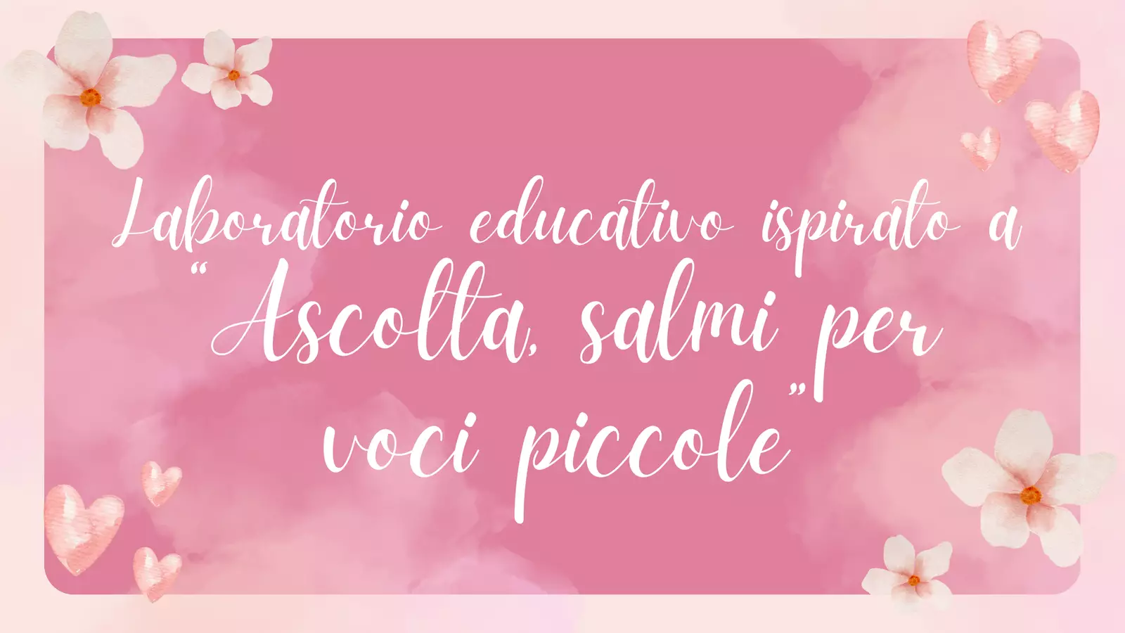 Progetto educativo religione ascolta Altro tipo di materiale - Progetto educativo religione ascolta - Albi illustrati therapy - Pagina di copertina