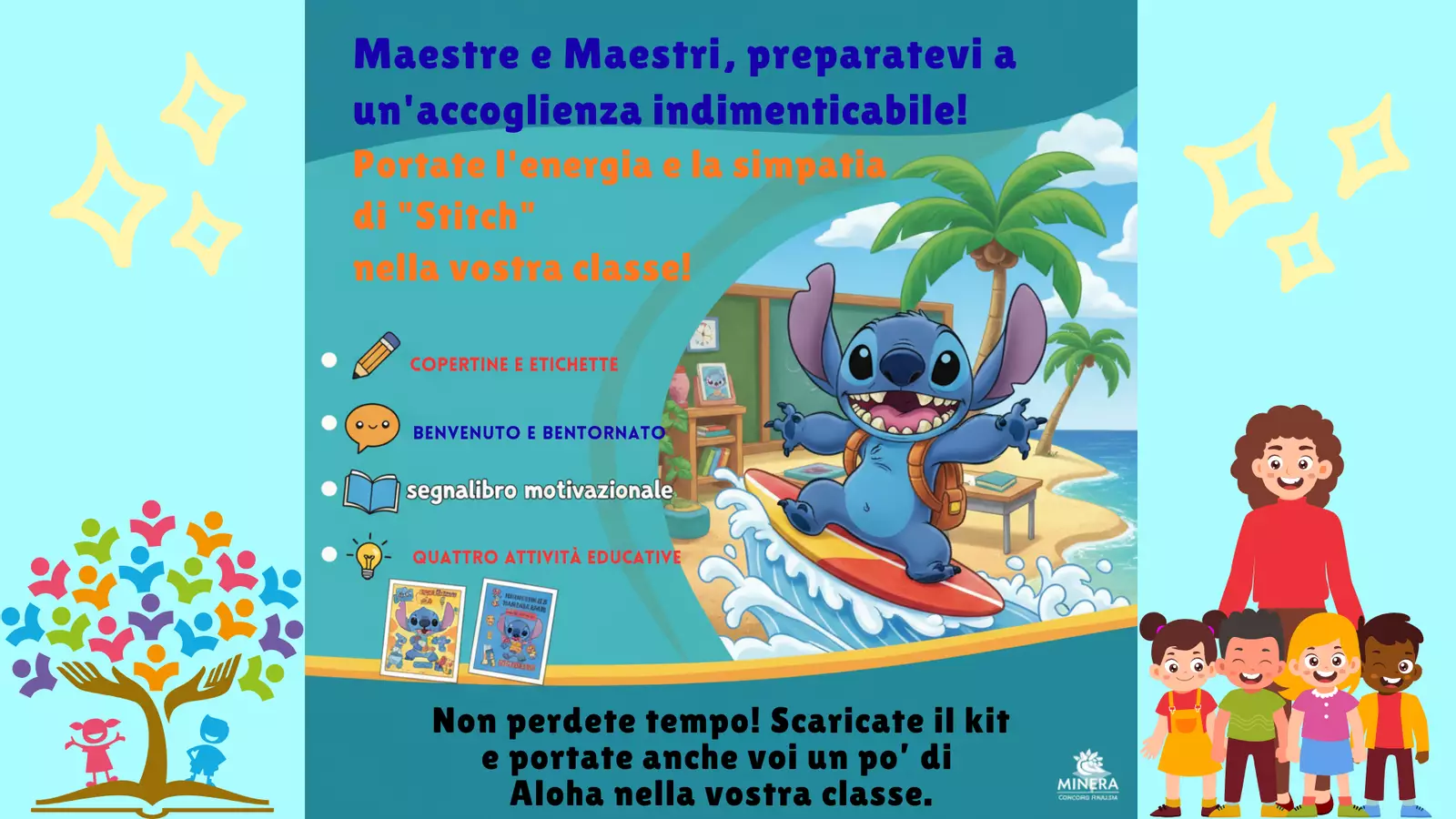 kit accoglienza a tema STICH Esercizi - kit accoglienza a tema STICH - mammaestraatempopieno - Pagina di copertina