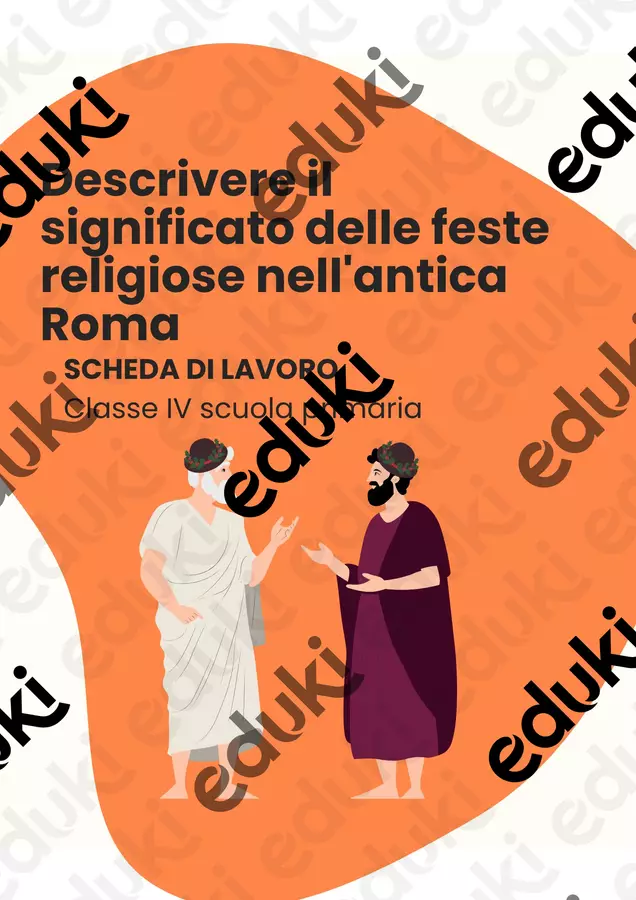 Descrivere il significato delle feste religiose nell'antica Roma Schede informative - Descrivere il significato delle feste religiose nell'antica Roma - La Macchina del Sapere - Pagina di copertina