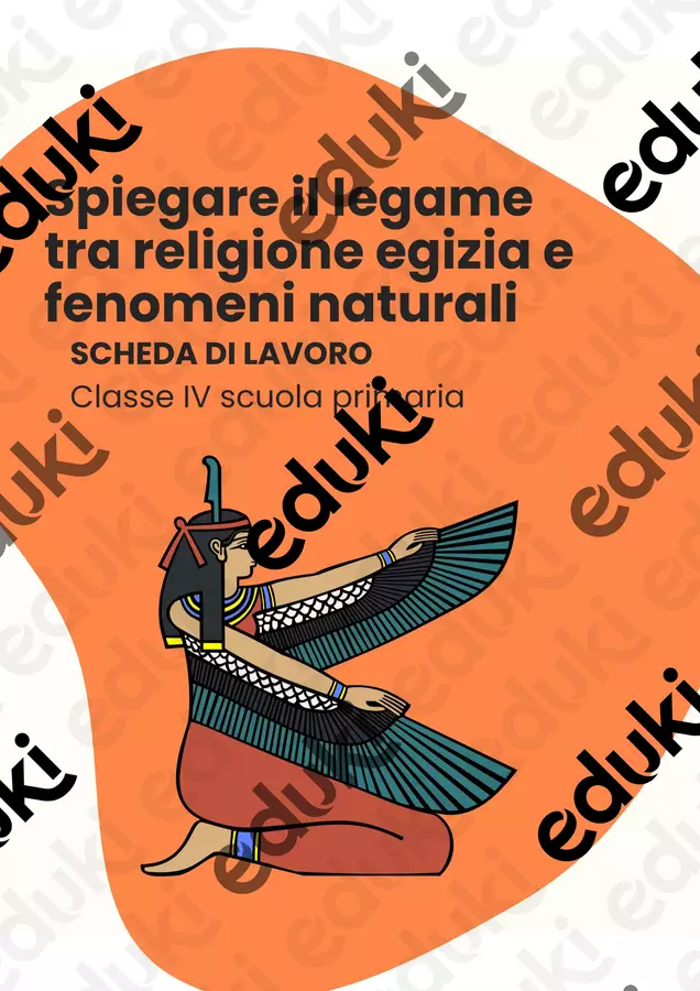 Spiegare il legame tra religione egizia e fenomeni naturali Schede informative - Spiegare il legame tra religione egizia e fenomeni naturali - La Macchina del Sapere - Pagina di copertina