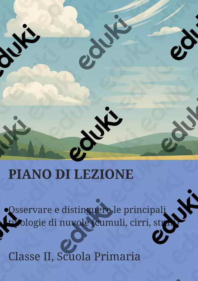 Osservare e distinguere le principali tipologie di nuvole (cumuli, cirri, strati) Piani di lezione - Osservare e distinguere le principali tipologie di nuvole (cumuli, cirri, strati) - Scienza Magica - Pagina di copertina
