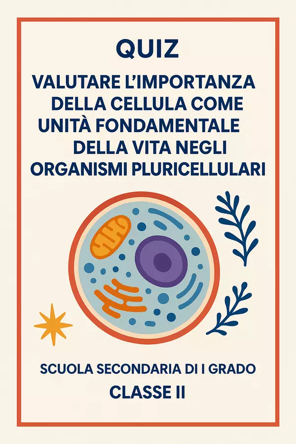 Quiz sulla cellula eucariote animale Quiz - Quiz sulla cellula eucariote animale - Scienza Magica - Pagina di copertina