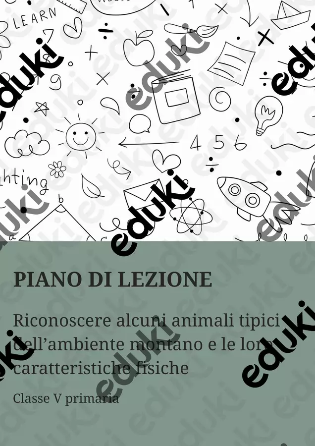PL esplorando gli animali montani Piani di lezione - PL esplorando gli animali montani - Scienza Magica - Pagina di copertina